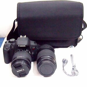 ジャンク品 Canon EOSKiss X7i 一眼レフカメラ EFS 55-250㎜ EFS 18-55㎜ 撮影 カメラの画像1