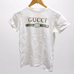 中古 GUCCI グッチ Tシャツ サイズ10 半袖 身幅37.5 肩幅33.5 丈54