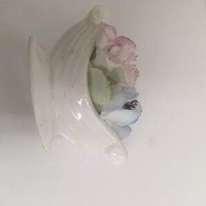 K 【ROYAL DOULTON】ロイヤルドルトン 陶花 陶器 フラワーオブジェ イングランド ボーンチャイナ 西洋美術 花飾り インボイス対応の画像7