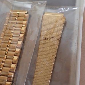 AC-4178◆時計店 整理品」未使用デッドストック品 時計ベルト ゴールドカラー まとめ売りの画像8