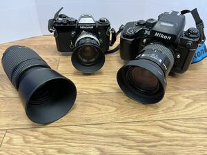 【43726.0417R】☆中古動作未確認☆Nikon等 ニコン カメラ 70-300ｍｍ 1:4-5.6 D /Nikon F4 /28-85mm 1:3.5-4.5 / Nikomat 1:2.8