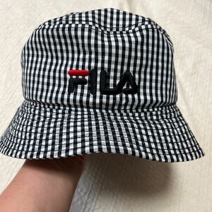 美品　フィラ　FILA ハット ギンガムチェック レディース 帽子　E hyphen world gallery フリーサイズ