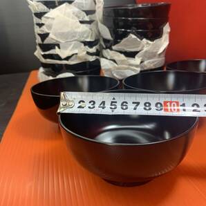 高級割烹料理屋から引き上げ！(黒)汁椀 蓋なし 20個セット 福岡県NO1の画像4