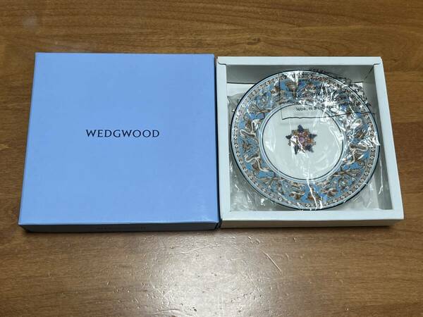 【送料無料】ウェッジウッド　フロレンティーン　ターコイズ　12cm　プレート　小皿