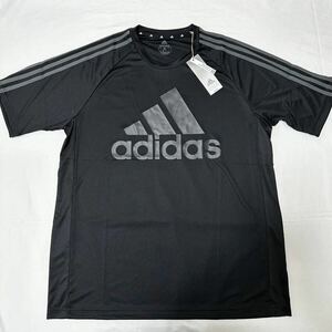 新品　adidas アディダス　セレーノ　ロゴ　半袖　Tシャツ　2XL XXL ブラック XO
