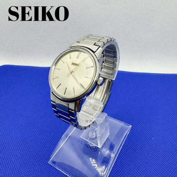 セイコー　腕時計 チャンピオン　タツノオトシゴ　ステンレス　シルバー　85898 SEIKO 手巻き　ヴィンテージ　時計