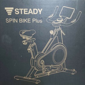 STEADY スピンバイクPlus【Bluetooth接続/連続120分/静音/マグネット負荷】ST145-B エアロバイク フィットネスバイク サイクリングマシン