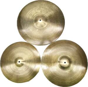 【14895】Zildjian ジルジャン　シンバル　3枚セット　THIN46cm MEDIUM41cm HEAVY51cm　割れヒビなし　made in　USA　中古品