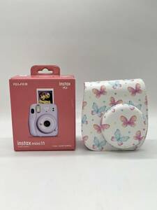 未使用 【 FUJIFILM instax mini 11 ライラック パープル カバー付 】 富士フイルム インスタントカメラ チェキ カメラ インスタックス