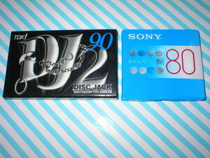 ★カセットテープ　TDK　ハイポジション DJ2 90 ★ MDディスク　SONY BASIC 80