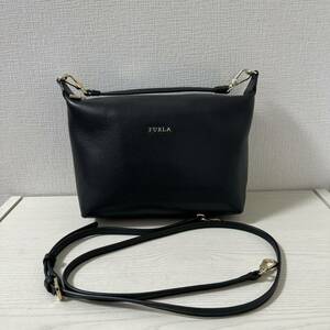 [ как новый ] Furla FURLA 2way сумка на плечо SOPHIEsofi- черный чёрный ручная сумочка кожа 