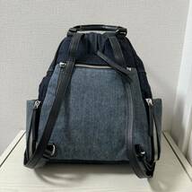 【美品】DIESEL ディーゼル　LE-ZIPPER リュックサック　デニム　ジッパー バックパック　デイパック_画像2