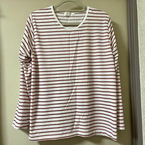 長袖 ボーダー Tシャツ　３Ｌ