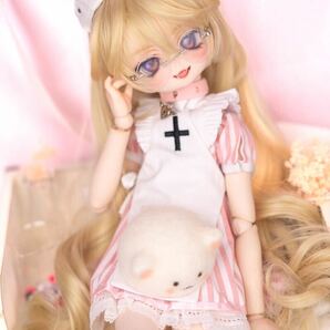 DDH-01SW カスタムヘッド ウィッグ1種 デカールアイ5種 衣装※難あり※の画像4