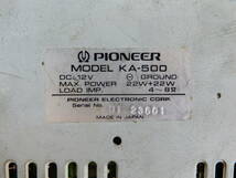 Y0517★\～Pioneer/パイオニア　カーオーディオ　カセットテープデッキ　レトロオーディオ　本体　model:KA-500_画像5
