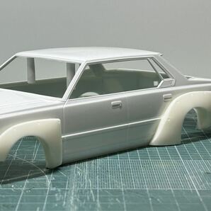 【スターレットワークス×2台分】1/24 H/S Works グラチャン89 旧車 族車 街道レーサー チバラギ 改パーツ 汎用 レジン製の画像5