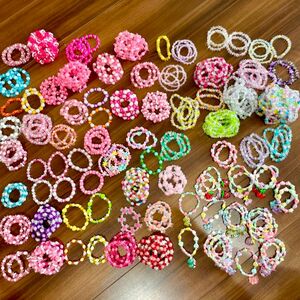 ビーズブレスレットビーズ　アクセサリー　ビーズアクセサリー　子供　キッズ　まとめ売り