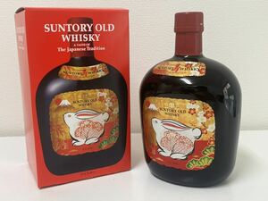 未開栓 SUNTORY OLD WHISKY サントリー オールド ウイスキー 700ml 43% 干支 ラベル 卯年 兎 ウサギ 外箱 付き