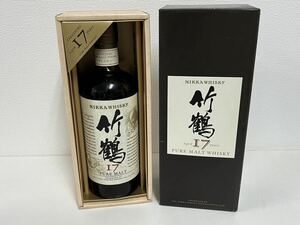 NIKKA ニッカ 竹鶴 17年 ピュアモルト 旧ラベル ウイスキー 700ml 43％ 箱付