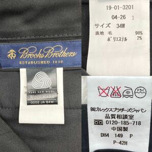 美品/L相当●BROOKS BROTHERS ブルックスブラザーズ スーツ セットアップ シングル 現行タグ ブラック 黒色 メンズ 2B 春夏 軽量の画像9