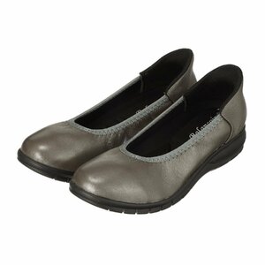 [Новый неиспользованный] Balancoire Blancoire Shoes Bella функционирует кожаные кожаные супер-световые капиталистые насосы, сделанные в Японии Dark Silver 24.0㎝ [Справочная цена 16 830-]