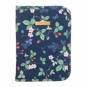 [ new goods unused ] Britain Imperial Family purveyor WEDGEWOOD Wedgwood wild strawberry is . water . medicine notebook multi case navy blue [ reference price Y4,400-]