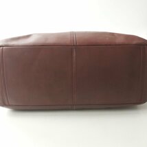 美品 COACH コーチ F70668 レキシントン 牛革 オールレザー 2Way スリムダッフル ボストンバッグ 赤 レッド 【相場価格￥133,920-】_画像6