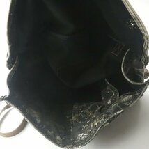 美品 DIESEL BLACK GOLD ディーゼル ブラック・ゴールド 牛革 レザー使用 ヴィテージ生地 2Way ショルダーバッグ 黒【参考価格￥56,100-】_画像6