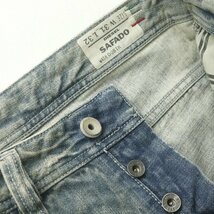 美品 イタリア製 DIESEL ディーゼル 008TK ヴィンテージ加工 SAFADO REGULAR SLIM STRAIGHT デニムパンツ W31 JP:M【相場価格￥48,000-】_画像6