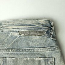 美品 イタリア製 DIESEL ディーゼル 008TK ヴィンテージ加工 SAFADO REGULAR SLIM STRAIGHT デニムパンツ W31 JP:M【相場価格￥48,000-】_画像5