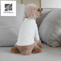 ピンクXLサイズ◆【残り数枚】犬服 無地 セーター リブニット インナー ドッグウェア アウター カットソー 新作 新品 春 秋冬 ペット用品_画像7