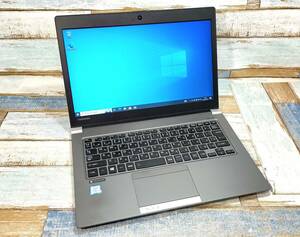 TOSHIBA dynabook R63/J/intel core i7-7500U 2.70GHz/メモリ8GB/13.3インチ/win10