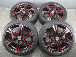 002-42　CEREBRO　アルミホイール タイヤセット　17×7J　215/45R17　4本