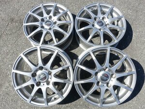 02-1009　A-TECH SCHNEDER　アルミホイール　15×6ｊ　PCD114.3　+43　4本