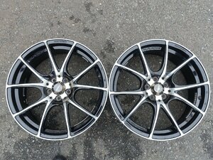 02-1064　Wedssport　SA-10R　アルミホイール　18×7.5ｊ　PCD100　+45　2本