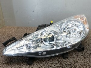 7993　Peugeot ２０７　A7C5FX 　ヘッドLightleft　ヘッドランプleft　　