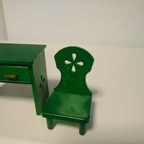 シルバニアファミリー 初期 机・椅子セット(日本製)の画像9