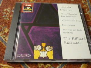 輸入EMI 古楽REFLEXEシリーズ　ジョスカン・デプレ　Herculesのミサその他　ザヒリヤードアンサンブル　