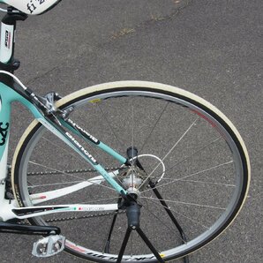 1,000円~ Bianchi/ビアンキ フルカーボン ロードバイク サイズ53 約8700g 2x10s 105 5700シリーズ FSA GOSSAMER CK-6020 Mavic AKSIUM RACEの画像8