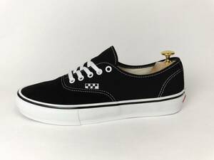 【27.5】VANS SKATE AUTHENTIC PRO US9.5 白×黒 ホワイト ブラックblack バンズ スケート オーセンティック プロ スウェード キャンバス