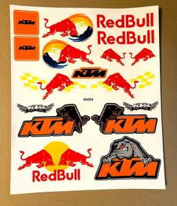 ★アウトレットセール★新品 MotoGP RACING KTM REDBULL レーシング ステッカー 19 x 23 cm KTM READY TO RACE シール デカール グッズ