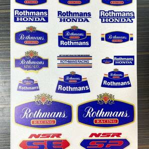 ★アウトレットセール★新品訳あり ロスマンズ MotoGP Rothmans レーシング ステッカー 21 x 30 cm デカール アクセサリーセットの画像1