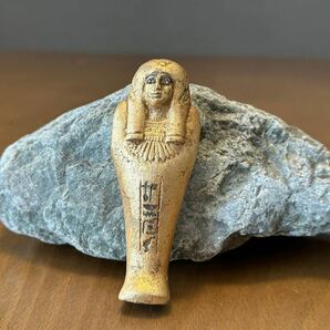 【黄金色なる. 神回保証】古代エジプト ウシャブティ像 アミュレット シルクロード 発掘品 スカラベ エジプト展 ローマンガラス ガンダーラの画像1
