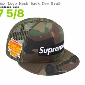 Supreme Box Logo Mesh Back New Era キャップ