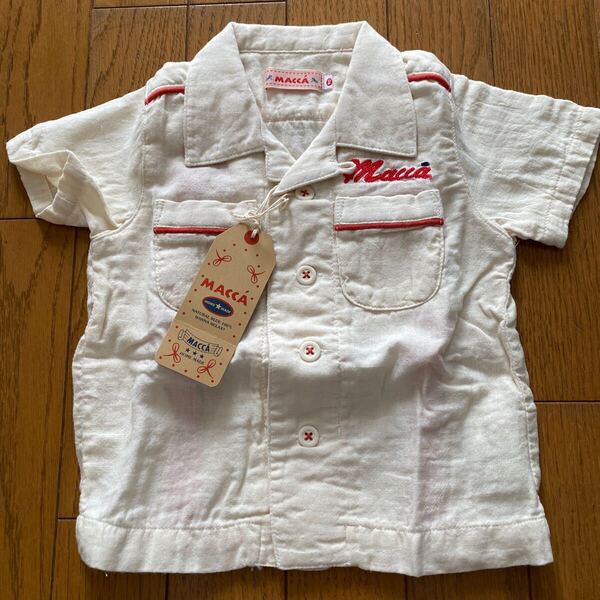 SALE 新品 マッカ 半袖シャツ 90 ボーリングシャツ アロハシャツ