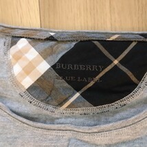 BURBERRYブルーレーベル　カットソー　グレーカラー　ロゴ入り　断捨離出品_画像3