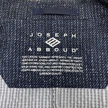 極美品◆希少LL！爽快シアサッカー生地 JOSEPH ABBOUD ジョセフアブード テーラードジャケット ネイビーブルー アンコン 伸縮春夏 メンズXL_画像9