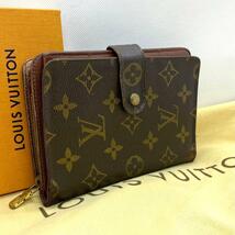 R400 極美品ルイヴィトン モノグラム コンパクト財布 二つ折り ウォレット 小銭入れ カード入れ LOUIS VUITTON_画像1