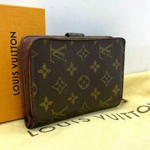 R400 極美品ルイヴィトン モノグラム コンパクト財布 二つ折り ウォレット 小銭入れ カード入れ LOUIS VUITTON_画像2