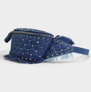 Новая неиспользованная подлинная поясная сумка Valentino VALENTINO 154440 йен джинсовая сумка Barneys New York сумка сумка, Valentino, для женщин